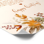 秋素朴なリング狩りブライダルシャワーゲームポスター ポスター (角)