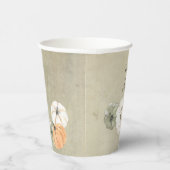 秋素朴のかぼちゃパーソナライズされた結婚の 紙コップ (右)