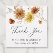 秋素朴のひまわり結婚と野ひま フェイバータグ (正面)