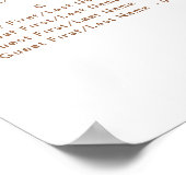 秋素朴のア結婚レファットテーブル ポスター (角)