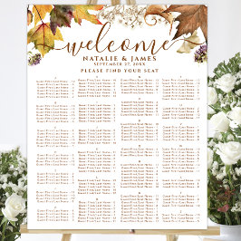 秋素朴のア結婚レファット座席表 ポスター