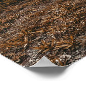 秋素朴のカヌー// Dusk Lit Gray ポスター (角)