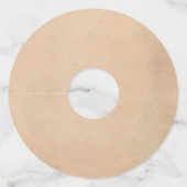 秋素朴のカボチャ秋の結婚式 ワイングラスタグ (裏面)