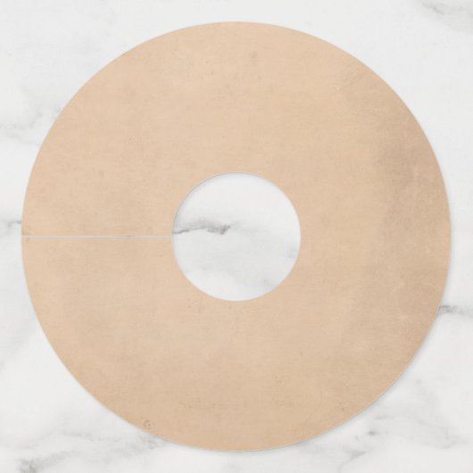 秋素朴のカボチャ秋の結婚式 ワイングラスタグ (裏面)