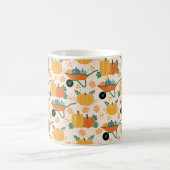 秋素朴のカボチャ&ガーデンチャーム コーヒーマグカップ (中央)