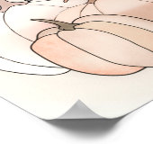 秋素朴のカボチャ ポスター (角)