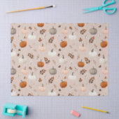 秋素朴のカボチャ&紅葉 薄葉紙 (クラフト)