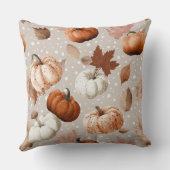 秋素朴のカボチャ&紅葉(2) クッション (裏面)