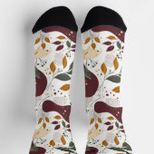 秋素朴のソックス離れと抽象芸術梨 ソックス (上部)