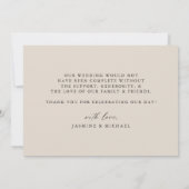 秋素朴のフローラ結婚に感謝 サンキューカード (裏面)