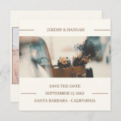 秋素朴のフローラ結婚のケース セーブザデート (正面/裏面)