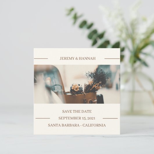 秋素朴のフローラ結婚のケース セーブザデート (スタンド正面)