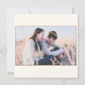 秋素朴のフローラ結婚のケース セーブザデート (裏面)