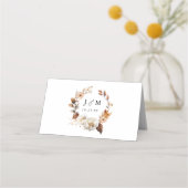 秋素朴のフローラ結婚 プレイスカード (裏面)