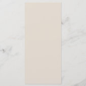 秋素朴のフローラ結婚 メニュー (裏面)