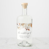 秋素朴のフローラ結婚 リキュールボトルラベル (正面)