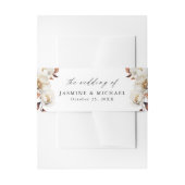 秋素朴のフローラ結婚 招待状ベリーバンド (正面例)