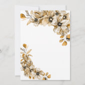 秋素朴のフローラ結婚 招待状 (裏面)