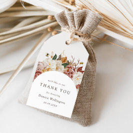 秋素朴のフローラ | Boho水彩赤ちゃんシャワー ギフトタグ