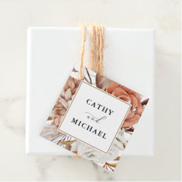 秋素朴のフローラFramed結婚'sつる's フェイバータグ