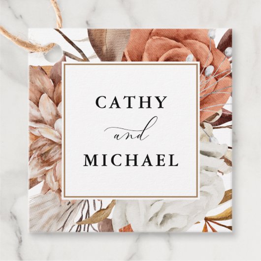 秋素朴のフローラFramed結婚'sつる's フェイバータグ (正面)