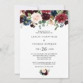 秋素朴のブルゴーニュ結婚ズ 招待状 (正面)