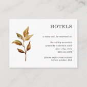 秋素朴のホ結婚テル詳細 エンクロージャーカード (正面)