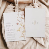 秋素朴のボホウォーター結婚カラー 招待状
