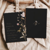 秋素朴のボホウォーター結婚カラー 招待状