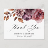 秋素朴のマルサラフローラ結婚の皆様 ポストカード (正面)