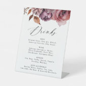 秋素朴のマルサラフローラ結婚の飲み物 台座サイン (正面)