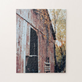 秋素朴の包まれた黄金色の小屋 ジグソーパズル