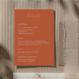 秋素朴の囲結婚いカード エンクロージャーカード