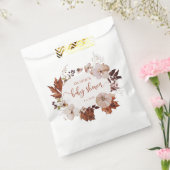 秋素朴の小さなかぼちゃの赤ちゃんシャワー フェイバーバッグ (封をした状態)