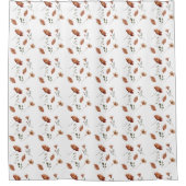 秋素朴の山水色 シャワーカーテン (正面)