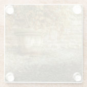 秋素朴の庭 ガラスコースター (裏面)