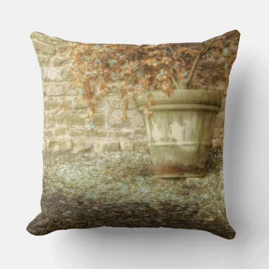 秋素朴の庭 クッション (正面)