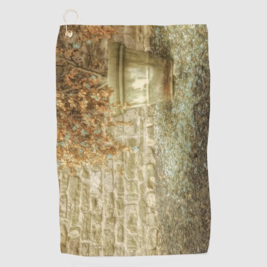 秋素朴の庭 ゴルフタオル (正面)