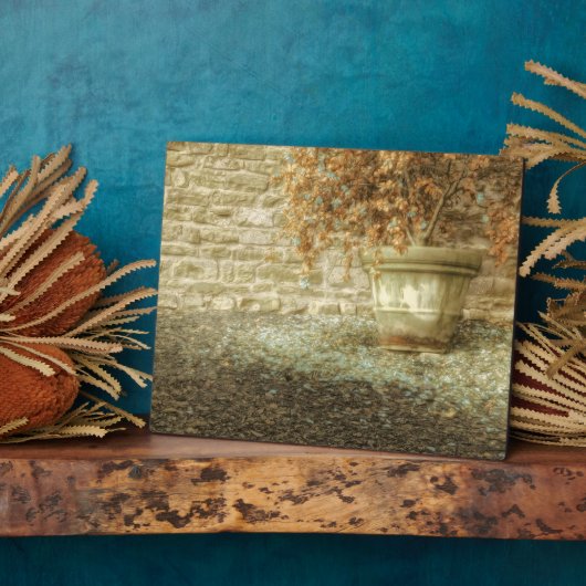 秋素朴の庭 フォトプラーク (側面)