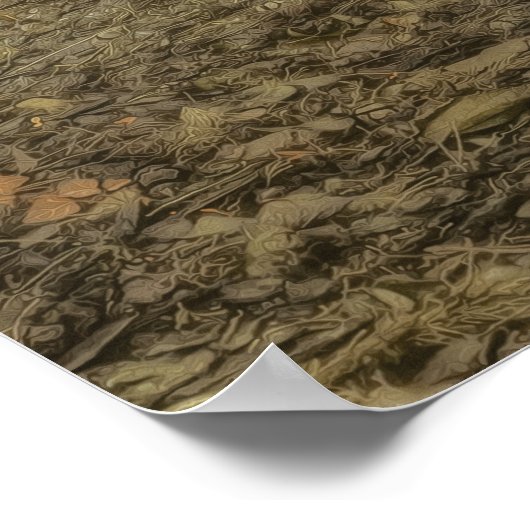 秋素朴の庭 ポスター (角)