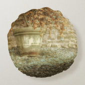 秋素朴の庭 ラウンドクッション (裏面)