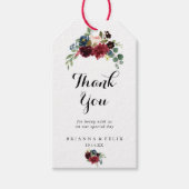 秋素朴の書結婚道に感謝 ギフトタグ (正面)