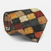 秋素朴の格子模様 ネクタイ (ロール)