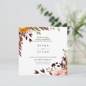 秋素朴の森結婚植物園 招待状 (スタンド正面)