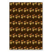 秋素朴の紅葉結婚のテーブル番号 テーブルナンバー (裏面)