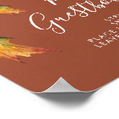 秋素朴の紅葉結婚写真集 ポスター (角)