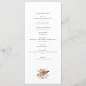 秋素朴の結婚フローラ プログラム (裏面)