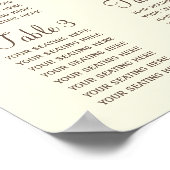 秋素朴の結婚座席表 ポスター (角)