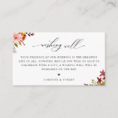 秋素朴の結婚願い事 エンクロージャーカード (正面)