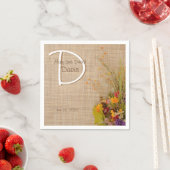 秋素朴の花結婚のナプキン スタンダードカクテルナプキン (インサイチュ)